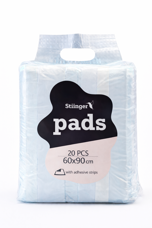 Stiinger Dog Pads With adhesive Strips | 60x90cm | 20 PCS Stiinger