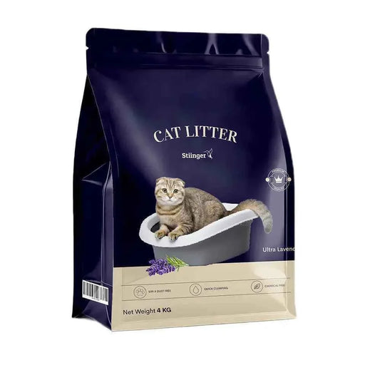 Lavender Clumping Cat Litter, 4 KG