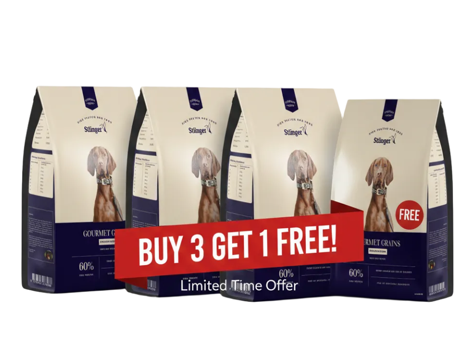 Buy 3 High-Protein Dog Dry Food 4KG - Get 1 For FREE Stiinger